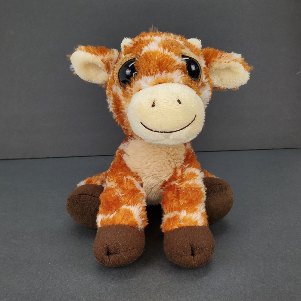 Aurora Giraffe Stuffed Animal Large Eyes Orange White 9 Inch Safari Plush‎ Toy